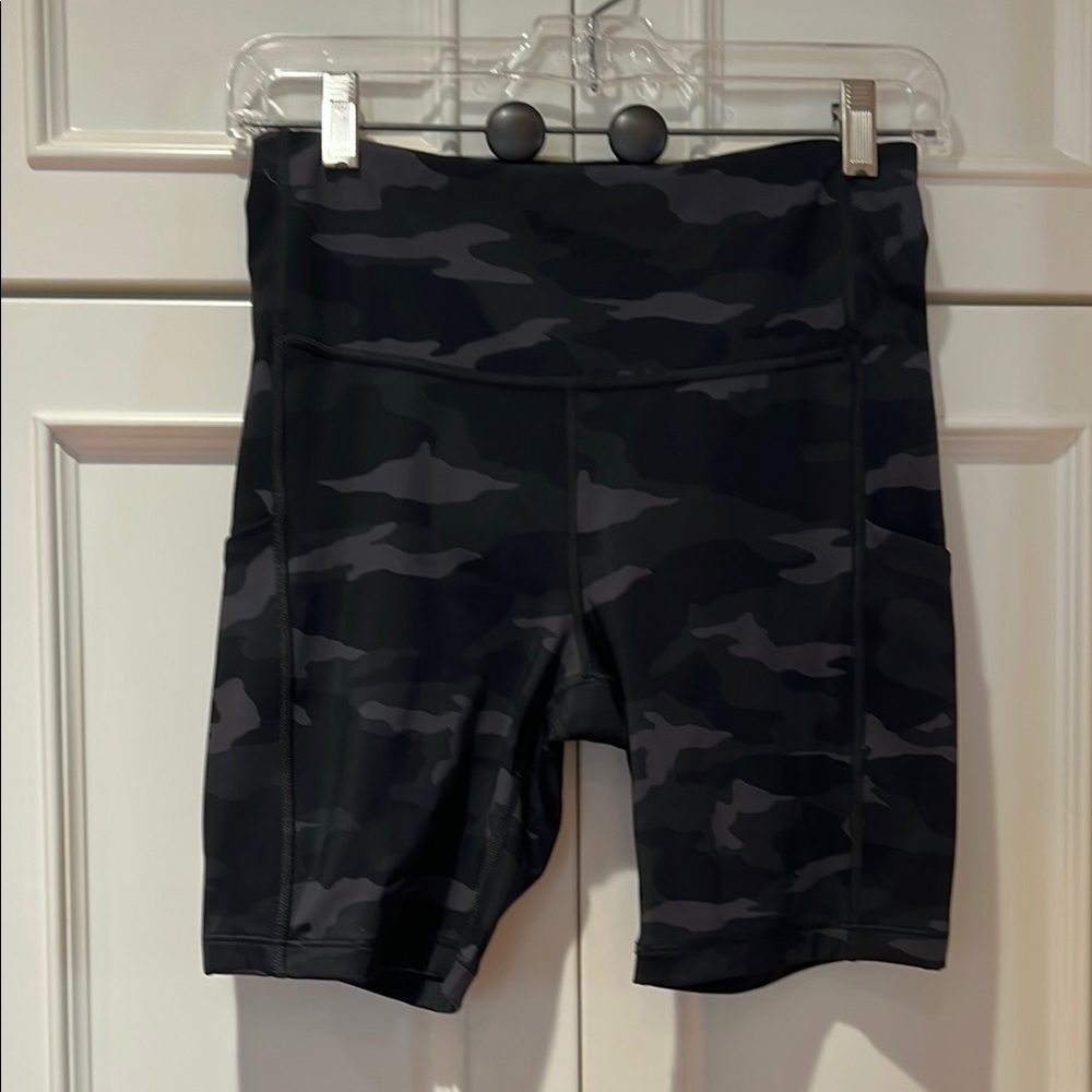 Athleta Black Bike Shorts High-Waisted Compression